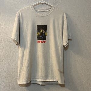 HUF Off White Graphic Tee